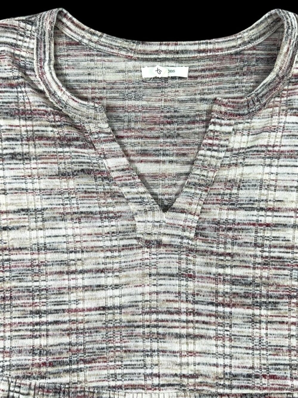Maurices Spacedye Babydoll Long Sleeve Tee - Picture 5 of 9